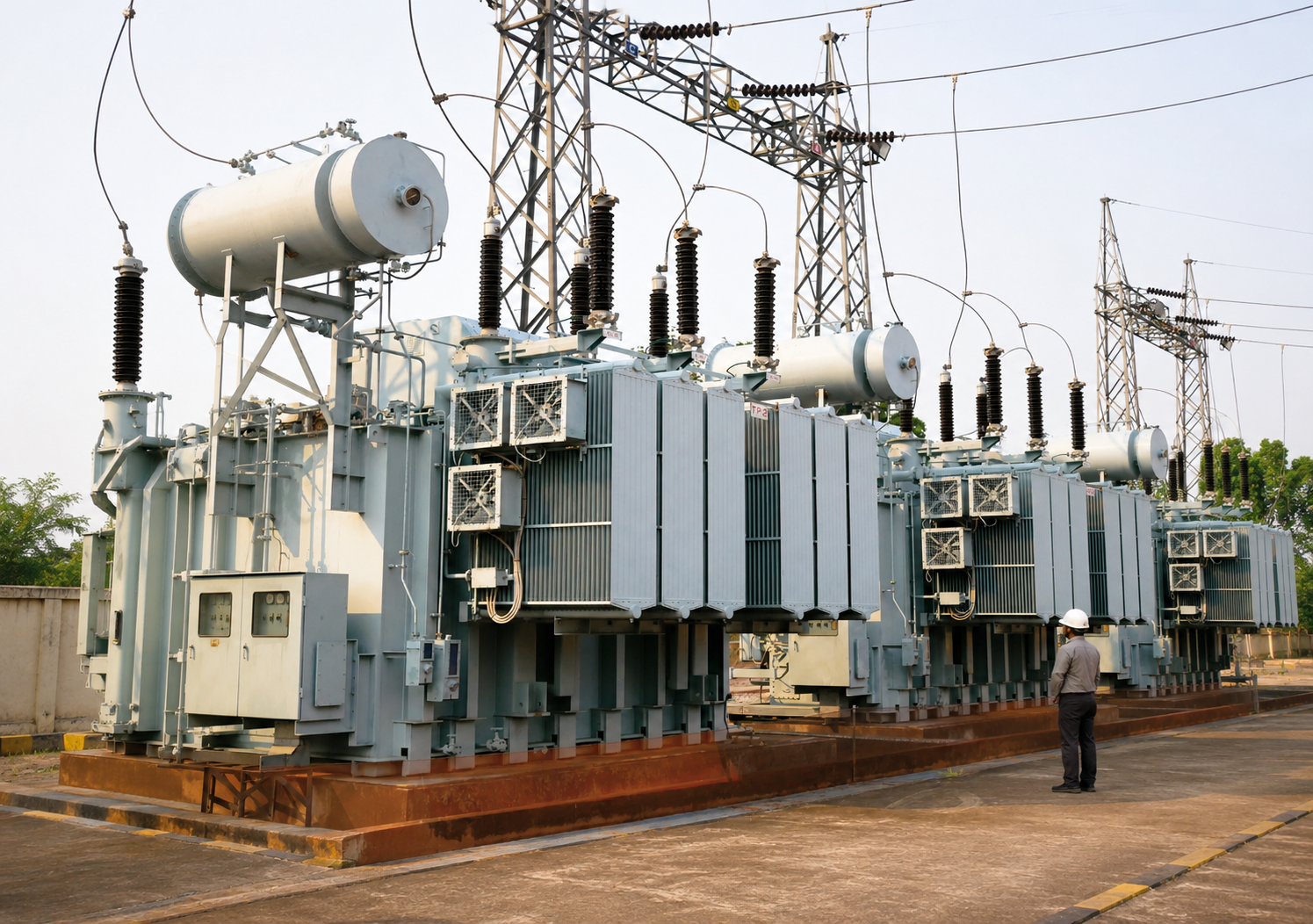 Industrial power machinery slideshow background